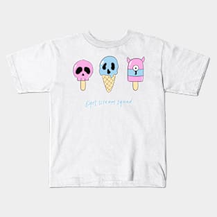 Scary ice cream: eyes scream squad Kids T-Shirt